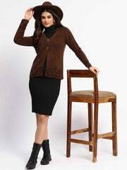 Madame Ladies Western Cardigan M4W70020 004 Brown