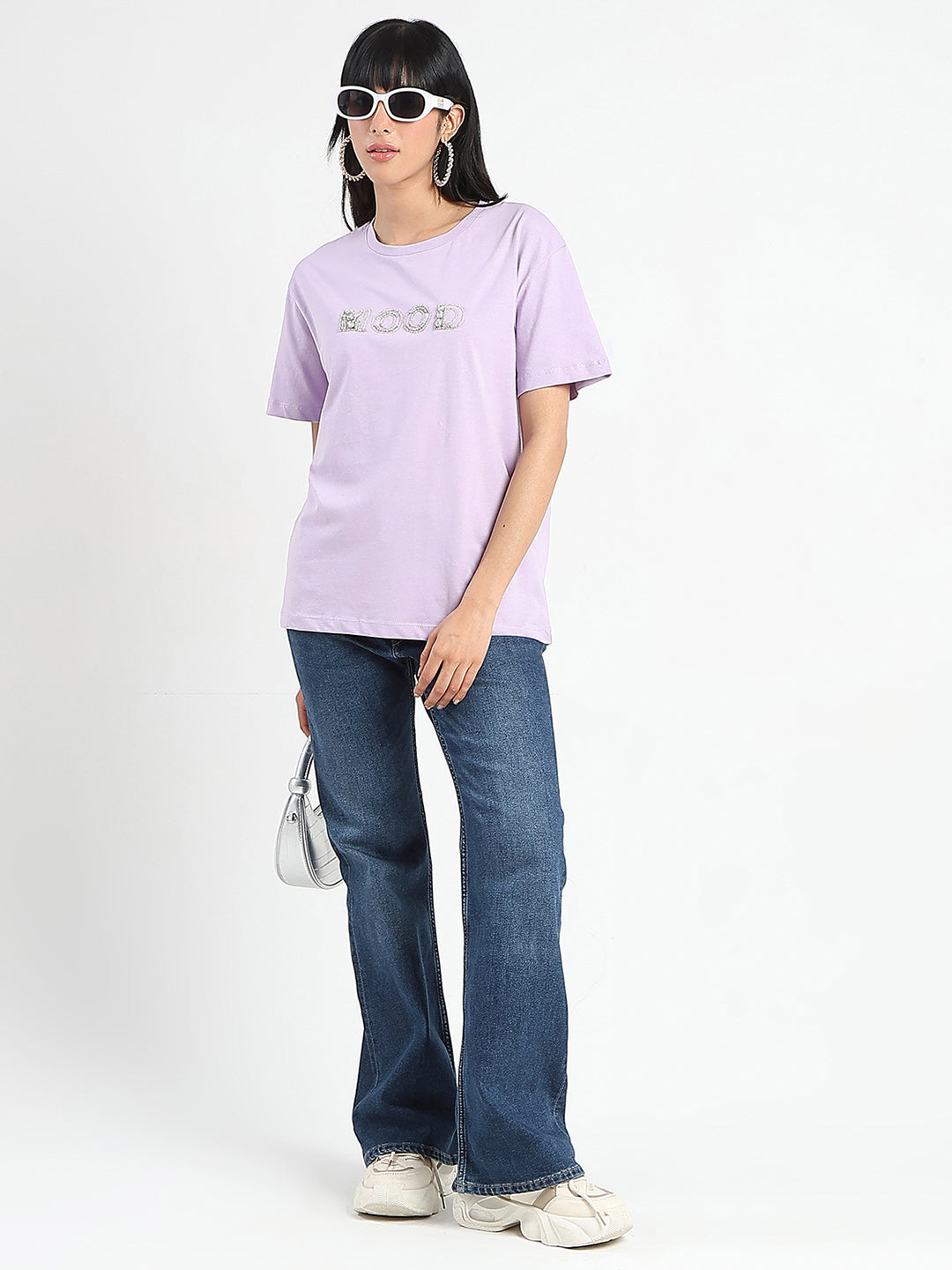 Madame Ladies Western Top H/S M5S11251 223 Lilac