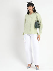 Madame Ladies Western Top H/S M5S18263 388 Apple Green
