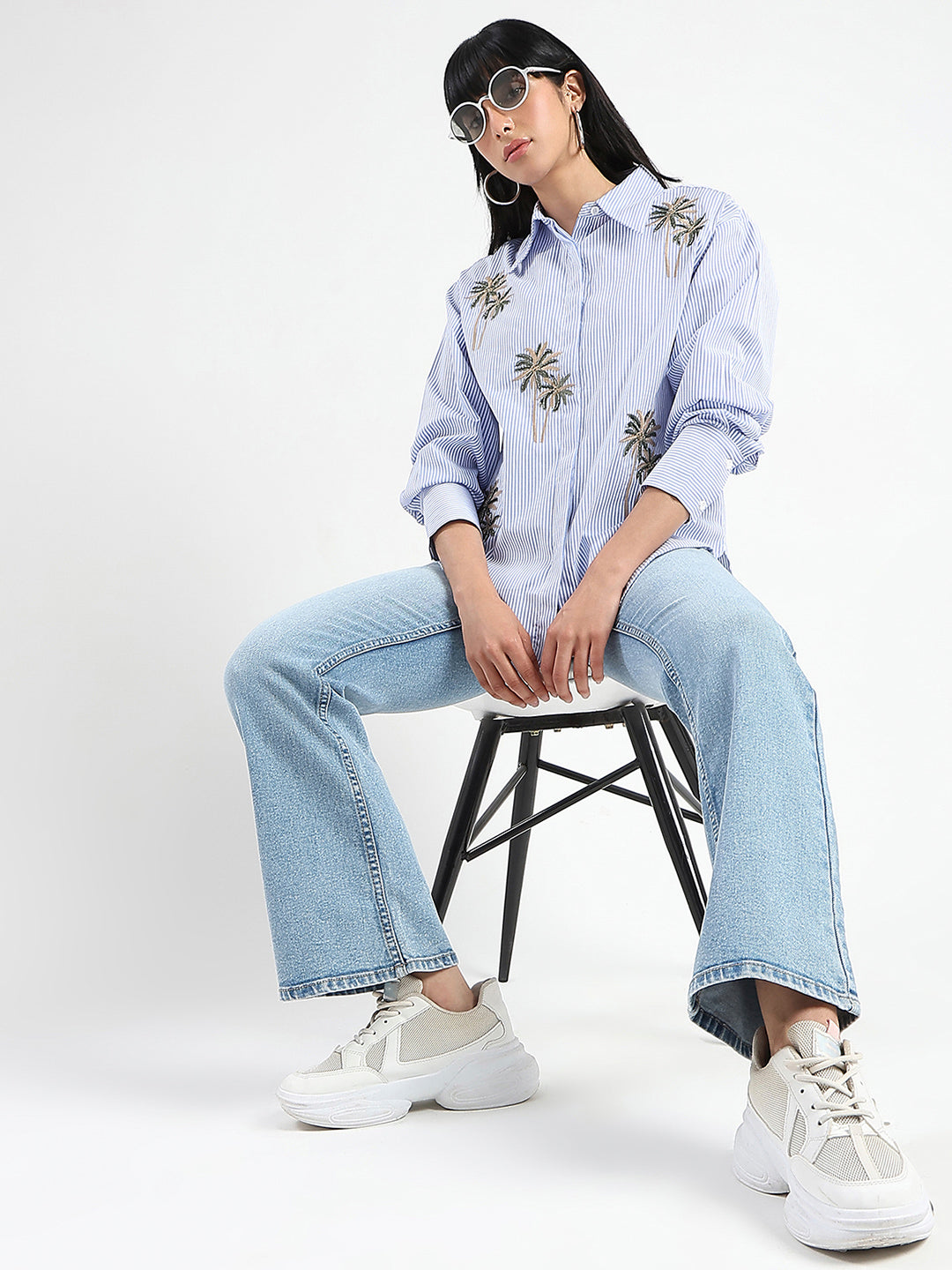 Madame Ladies Western Jeans M5S24222 099 Light Blue