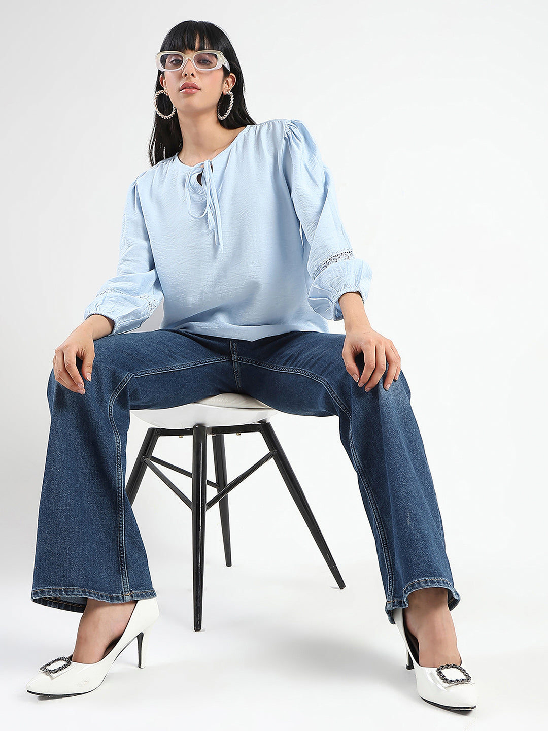 Madame Ladies Western Top H/S M5S18703 290 M