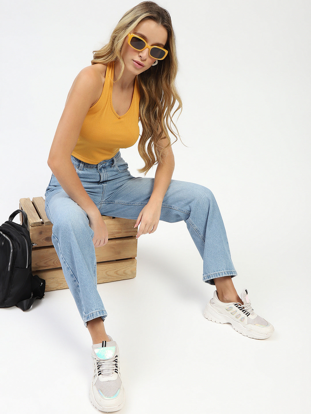 Madame Light Blue Straight Fit Jeans