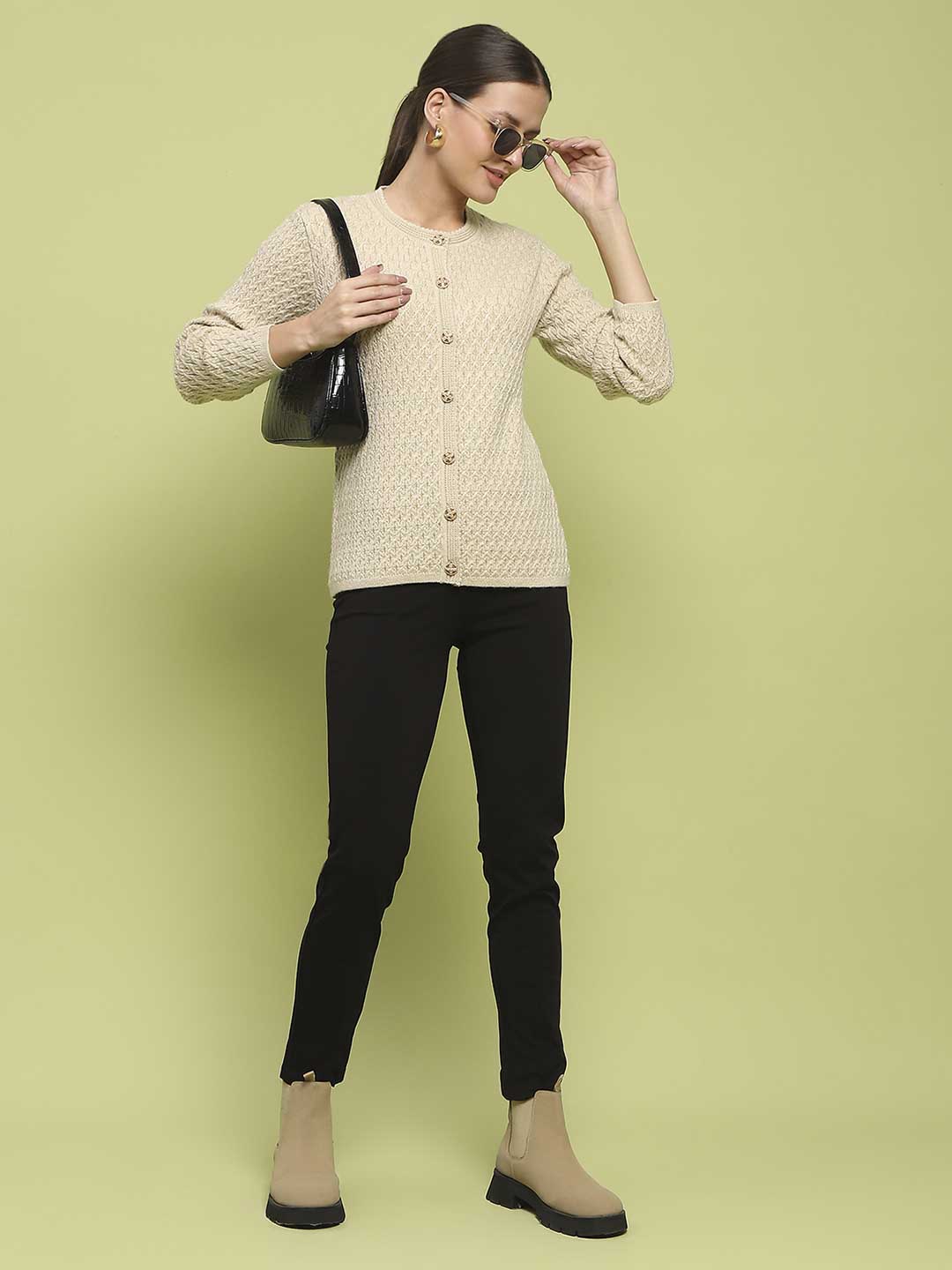 Madame Ladies Western Cardigan M4W70062 001 Beige