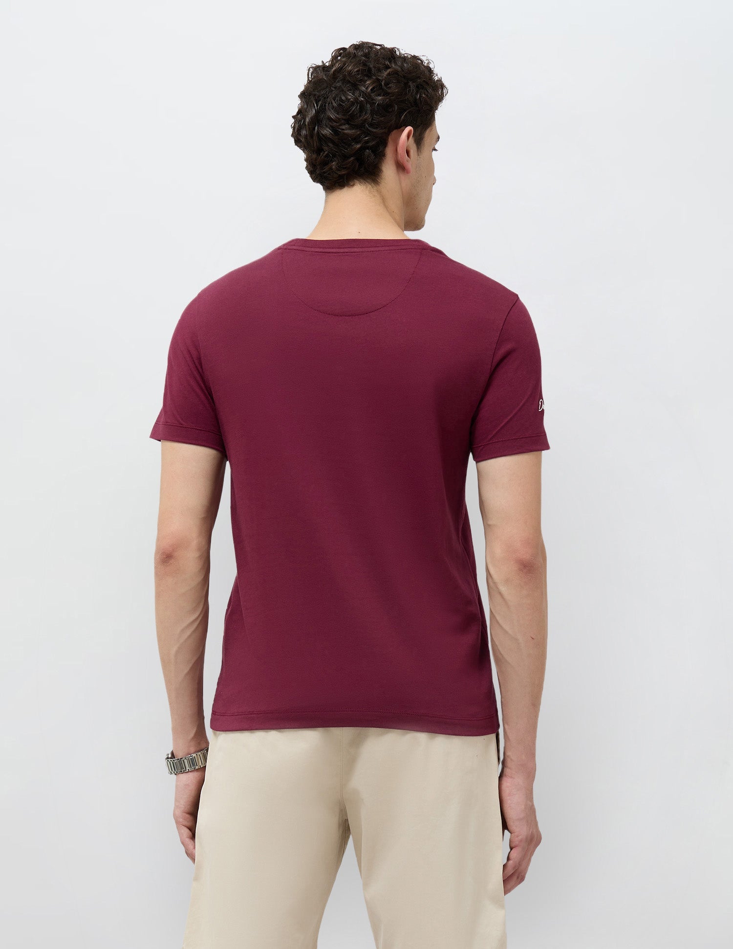 U.S.Polo Mens T-Shirt F/S Udtsh3808 Maroon