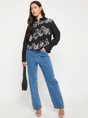 Madame Ladies Western Top H/S M5S18156 002 Black