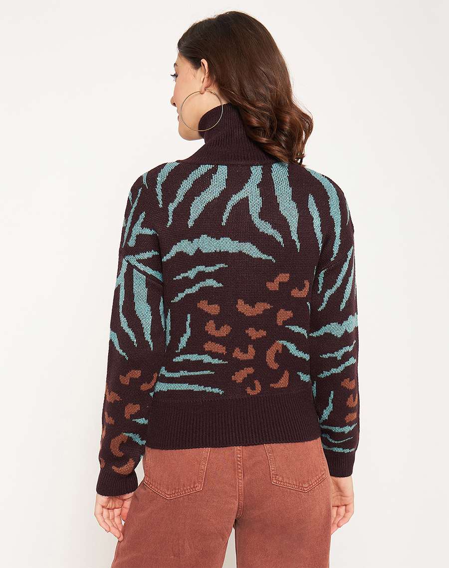 Madame Chocolate Printed Sweater