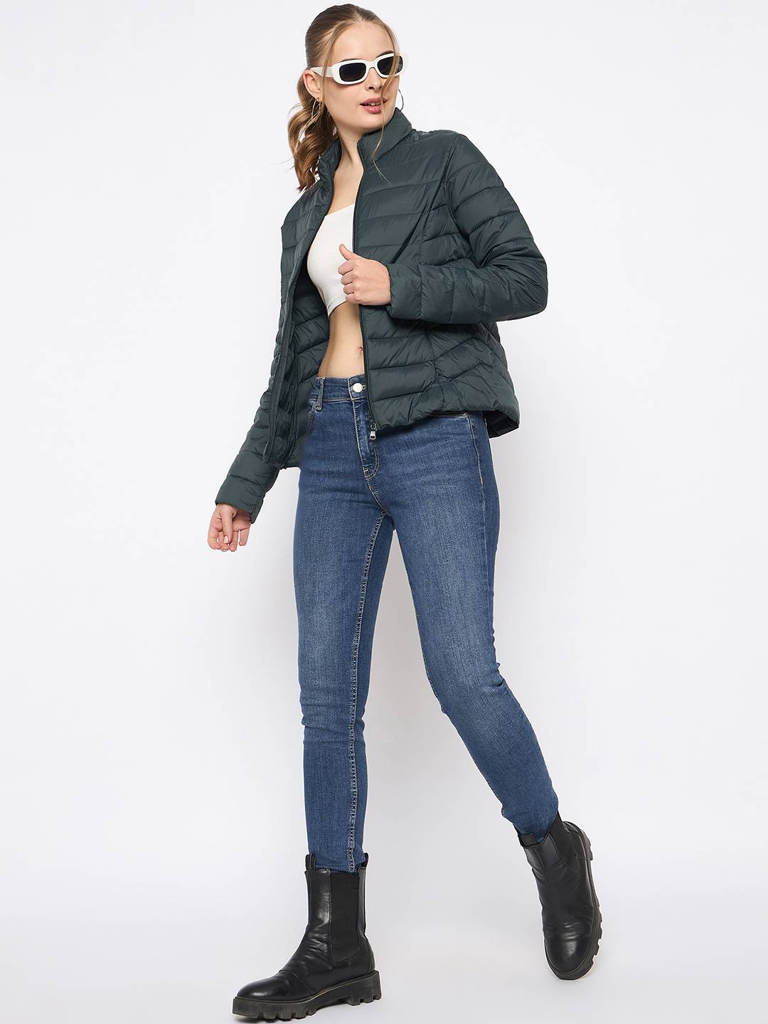 Madame Ladies Western Jacket M4W19413 155 Bottle Green