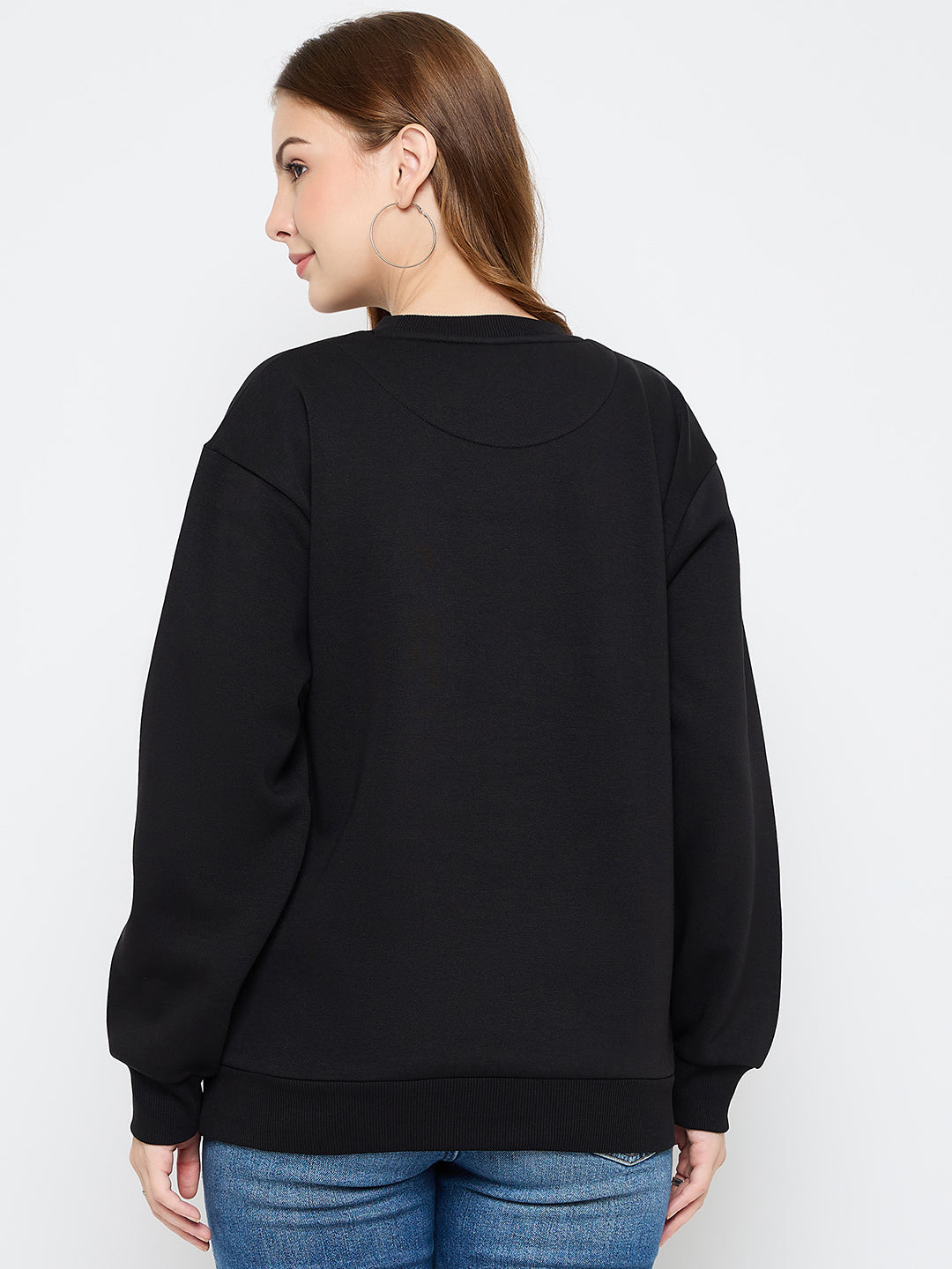 Madame Ladies Western Sweat Shirt M5W22246 002 Black