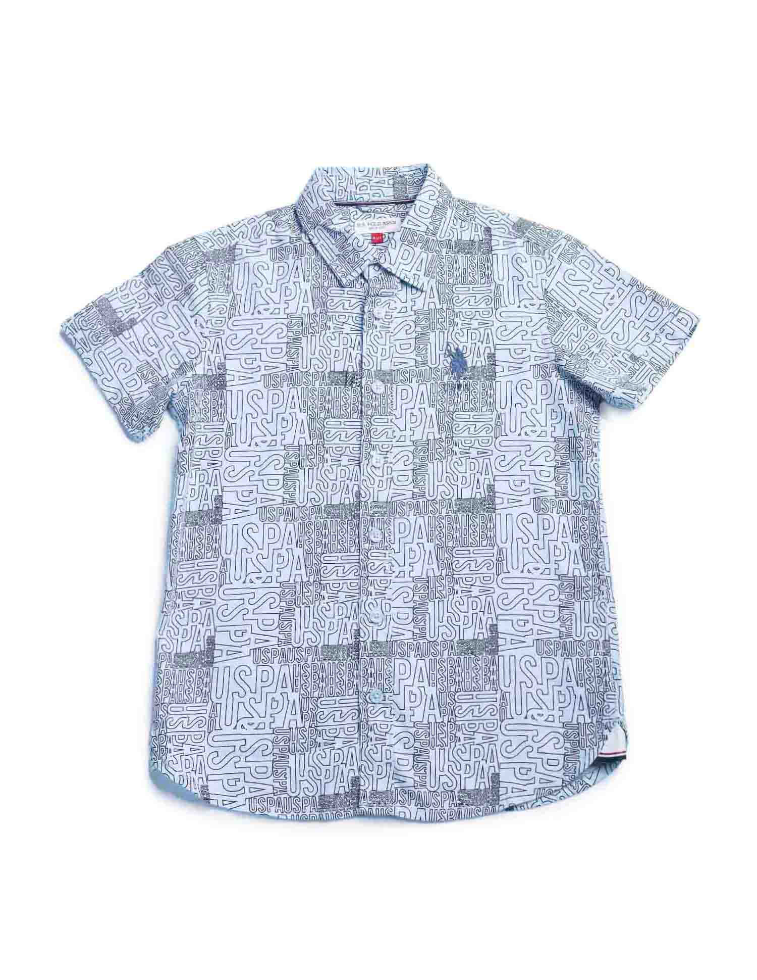 U.S.POLO KIDS BOYS SHIRT H/S UKSHT1386