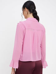 Madame Solid Pink Top