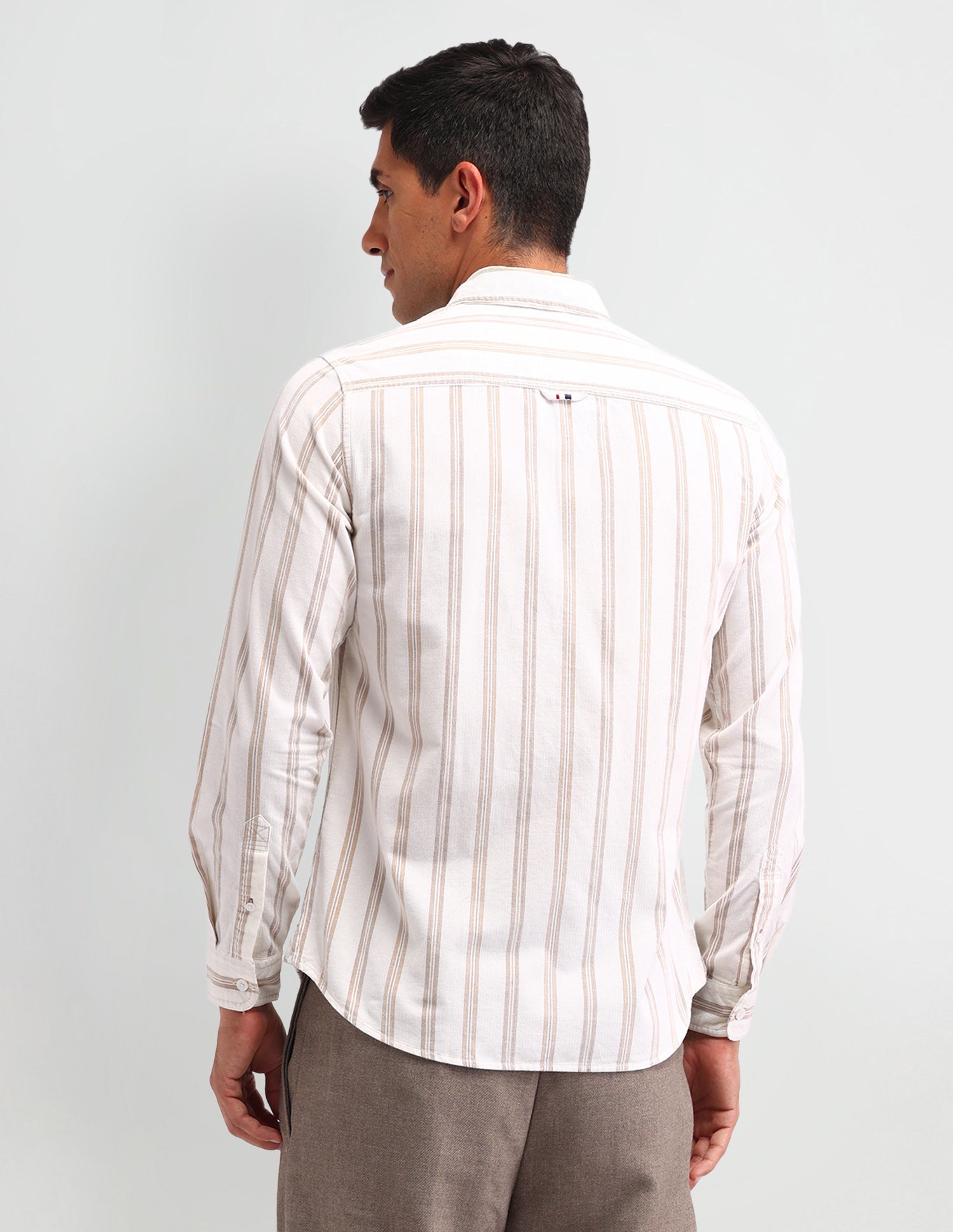 U.S.Polo Mens Casual Shirt F/S Udsht1391 Beige