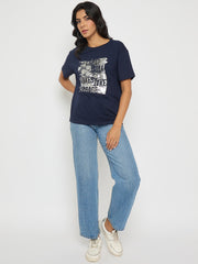 Madame Ladies Western Top H/S M5S11269 026 Navy