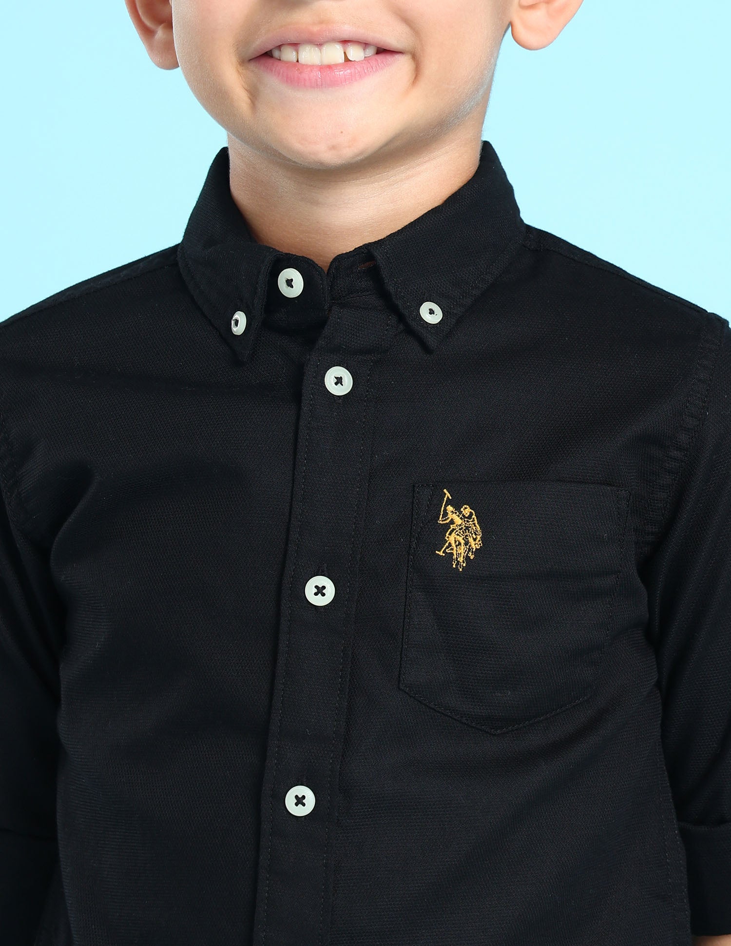 U.S.POLO KIDS BOYS SHIRT F/S UKSHTC0006