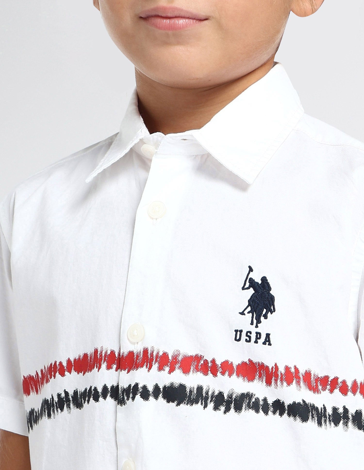 U.S.POLO KIDS BOYS SHIRT H/S UKSHT1396