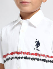 U.S.POLO KIDS BOYS SHIRT H/S UKSHT1396