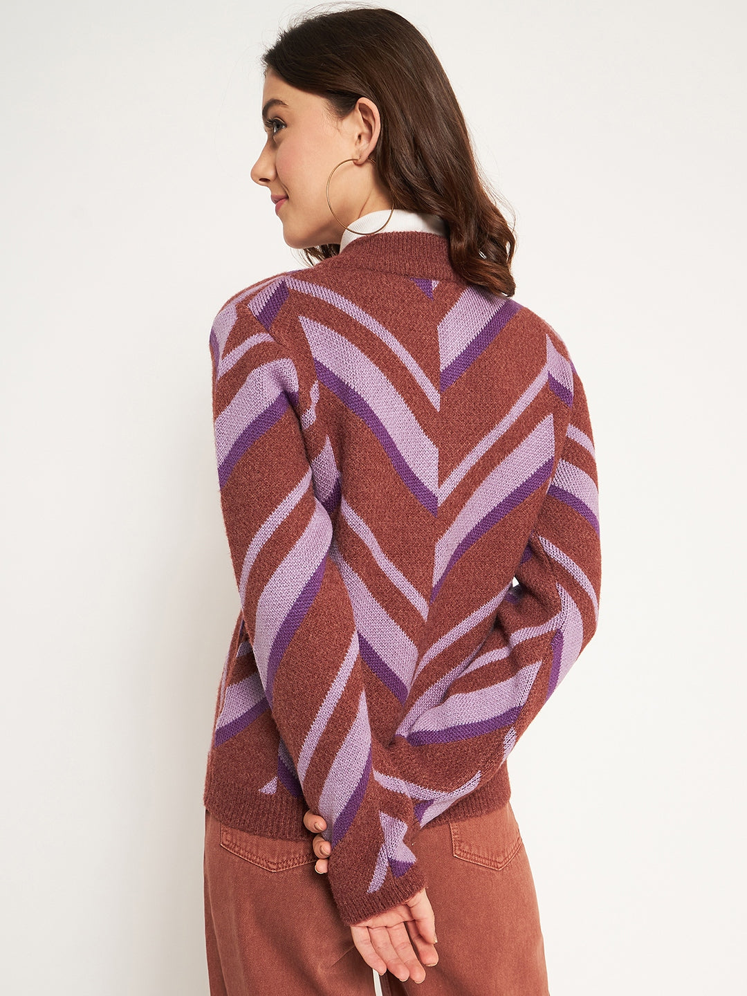 Madame Ladies Western Woolen Top M3W17126 103 Coffee