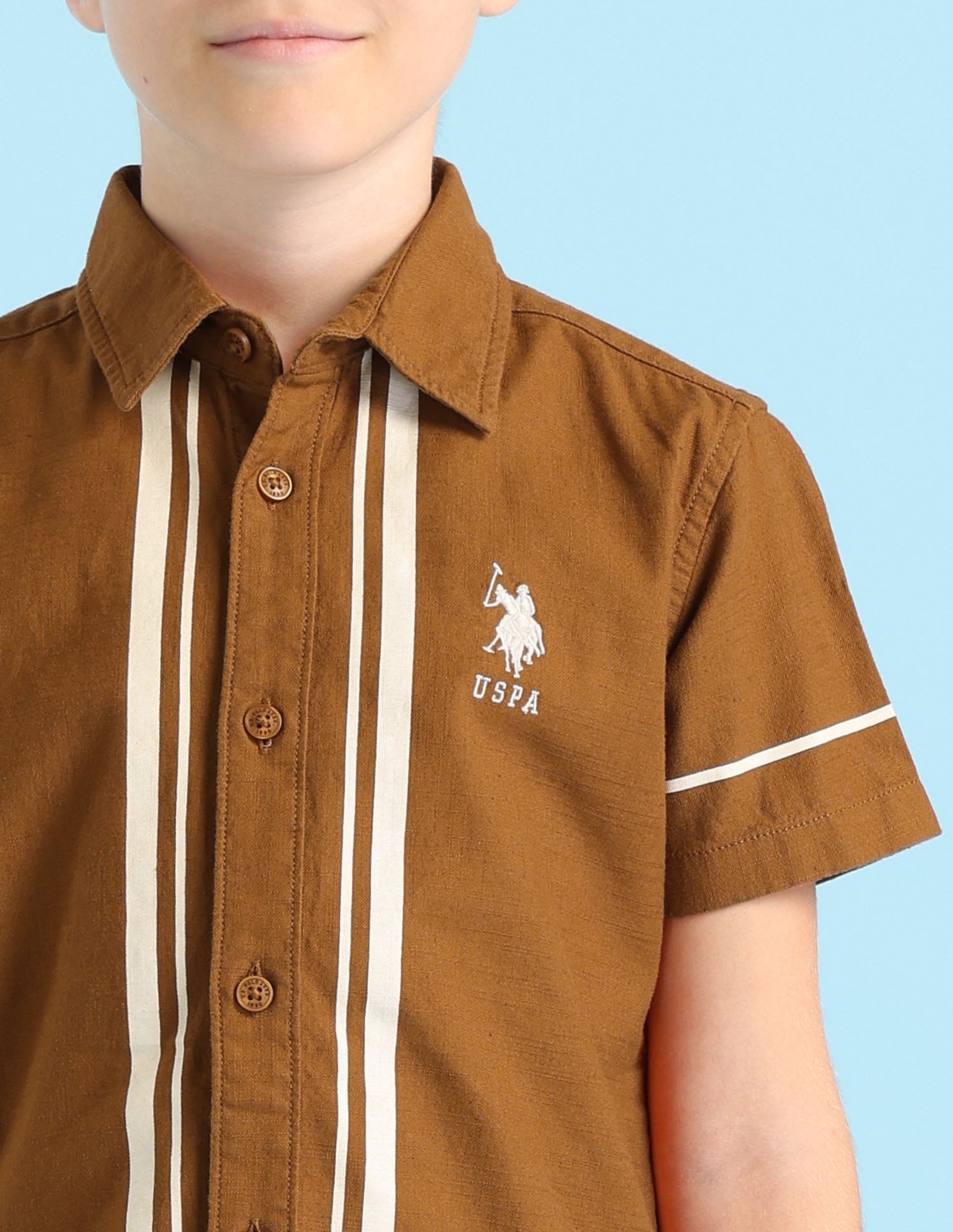 U.S.POLO KIDS BOYS SHIRT H/S UKSHT1384