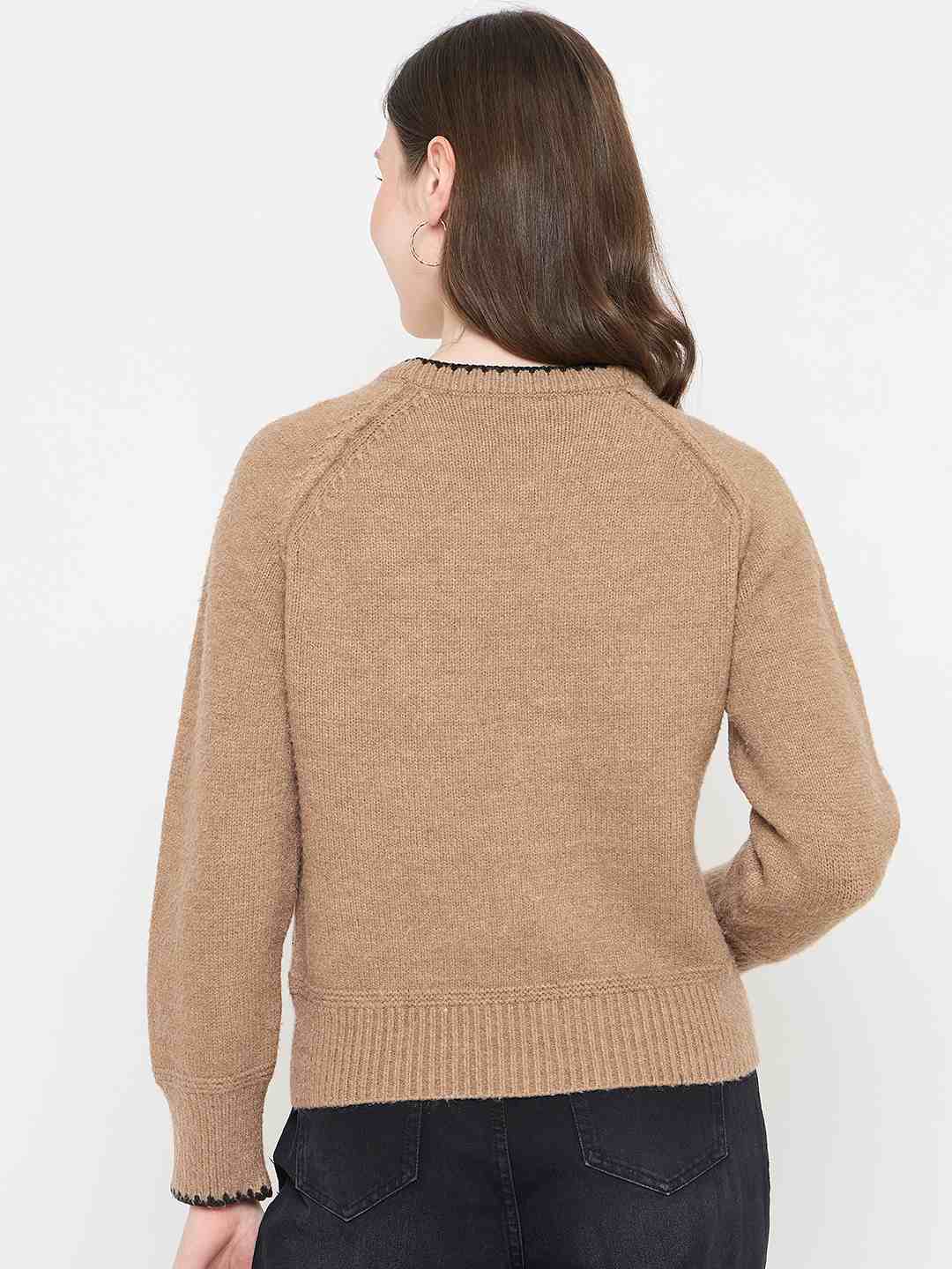Madame Ladies Western Woolen Top M5W17223 006 Camel
