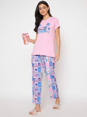 M-Secret Ladies Western Night Suit H/S S5S30123 031 Pink