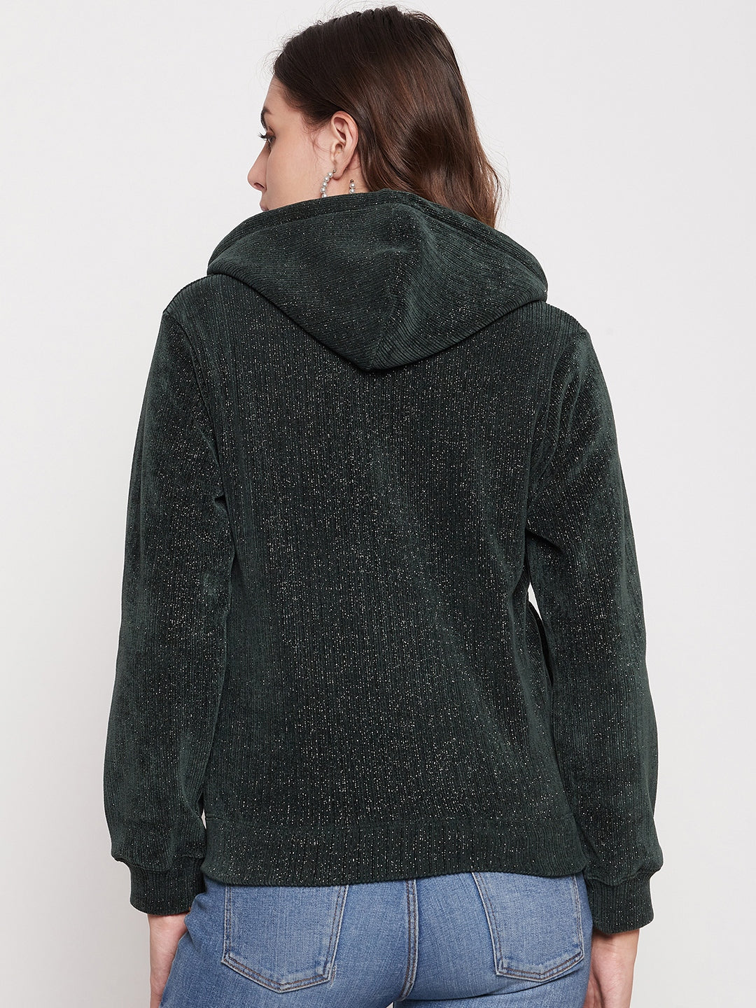 Madame Ladies Western Sweat Shirt M3W22362 155 Bottle Green