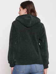 Madame Ladies Western Sweat Shirt M3W22362 155 Bottle Green