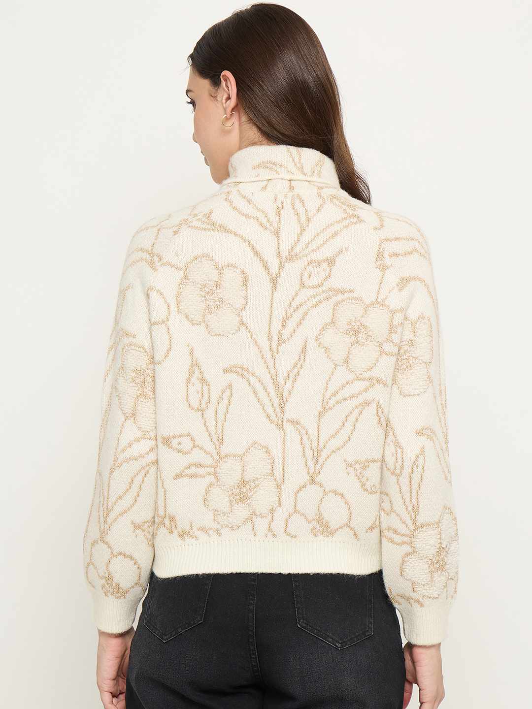 Madame Ladies Western Woolen Top M5W17152 1 Off White