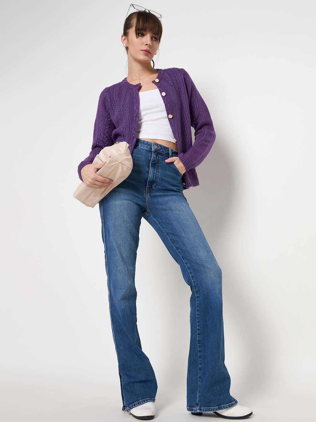 Madame Ladies Western Cardigan M4W70030 127 Plum