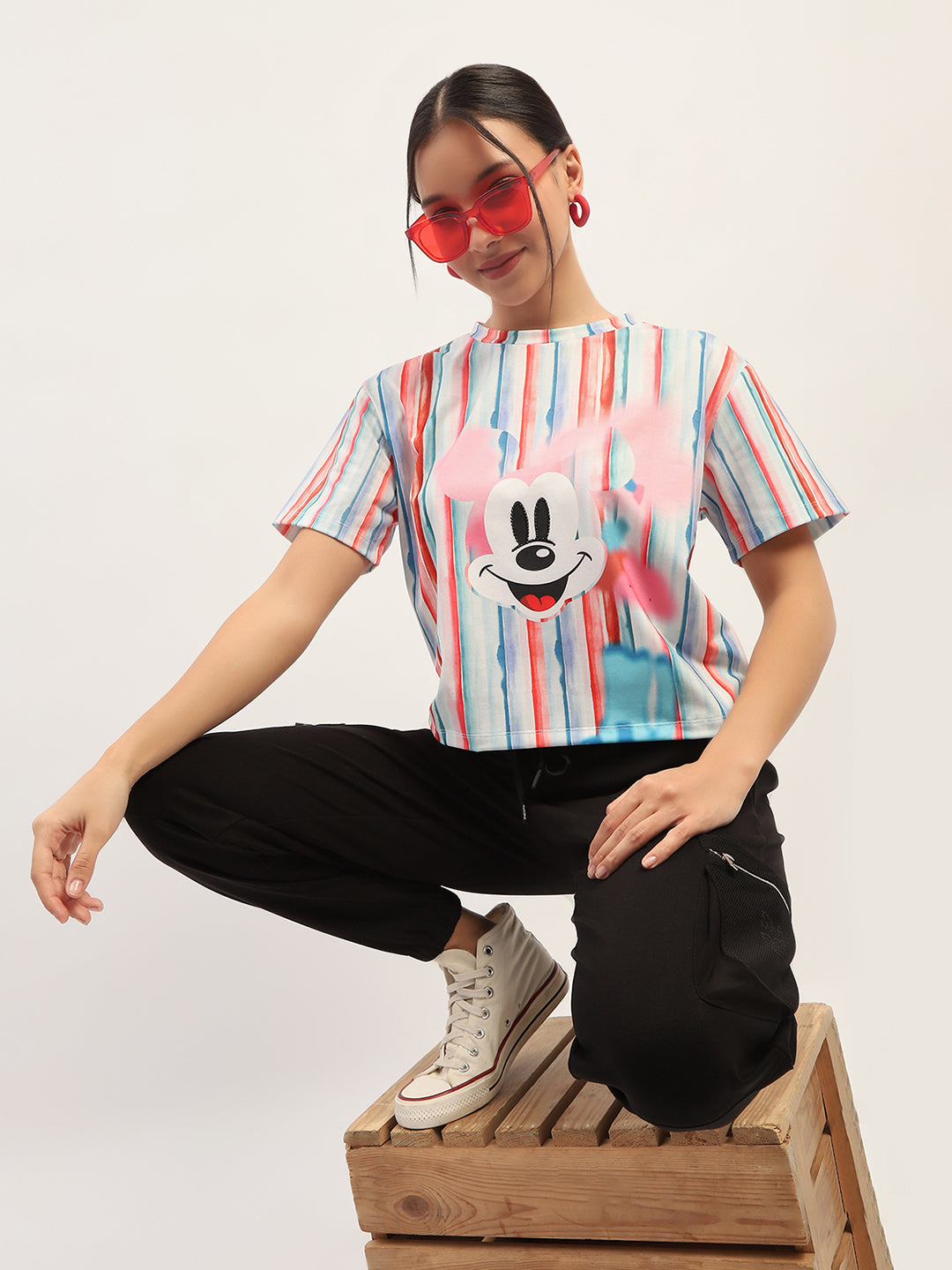 Madame Disney Printed White T-Shirt