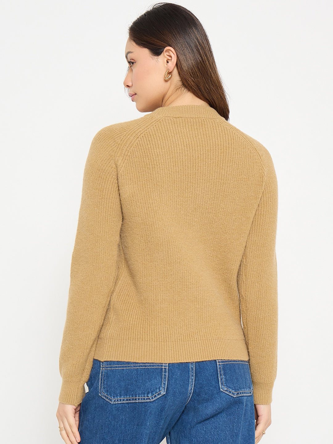 Madame Ladies Western Woolen Top M5W17157 053 Khaki