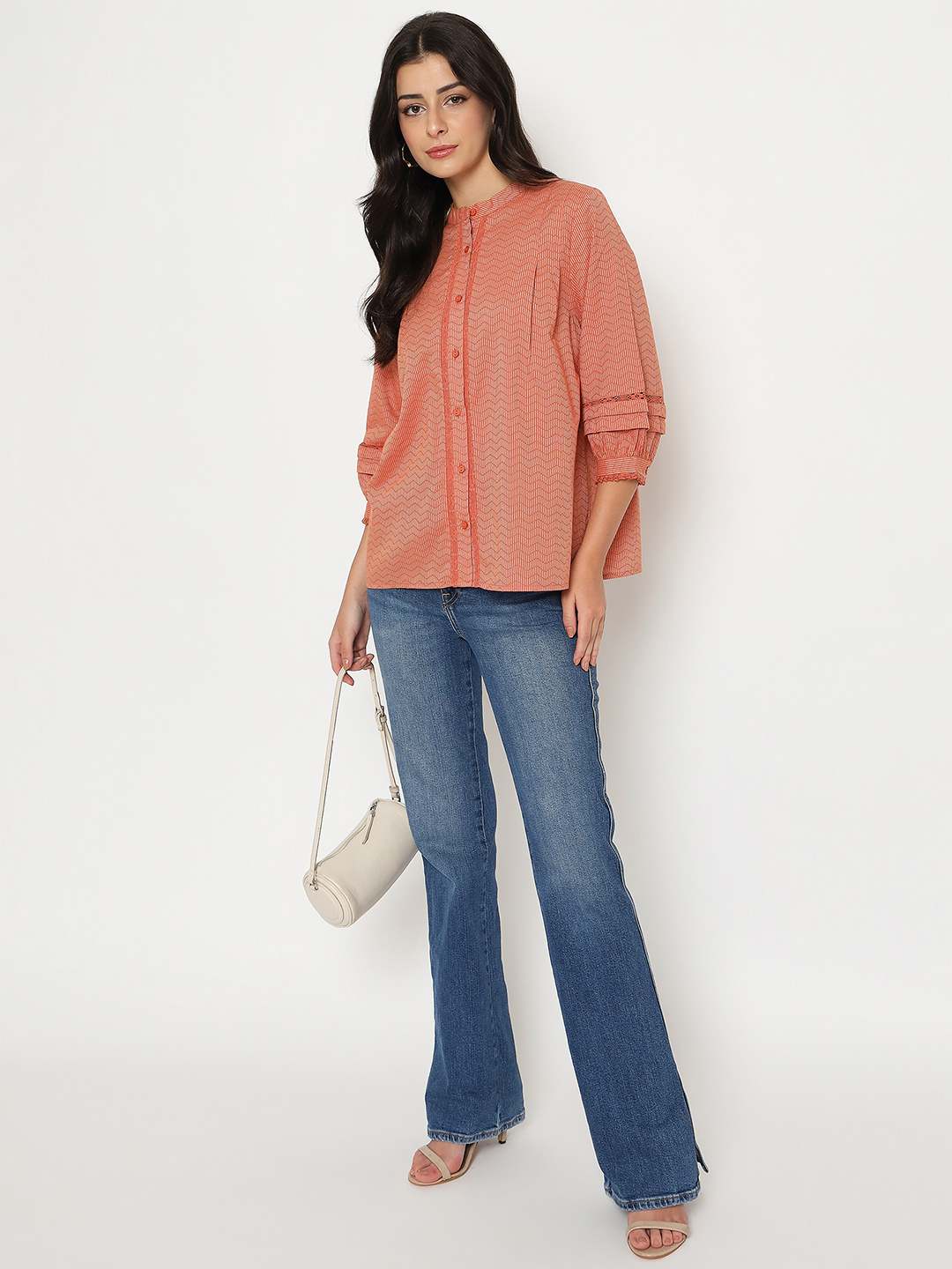 Madame Ladies Western Top H/S M5S18834 035 Rust