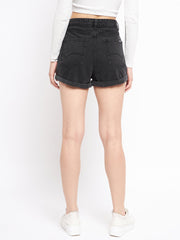 Madame Ladies Western Shorts Denim M3S25513 002 Black