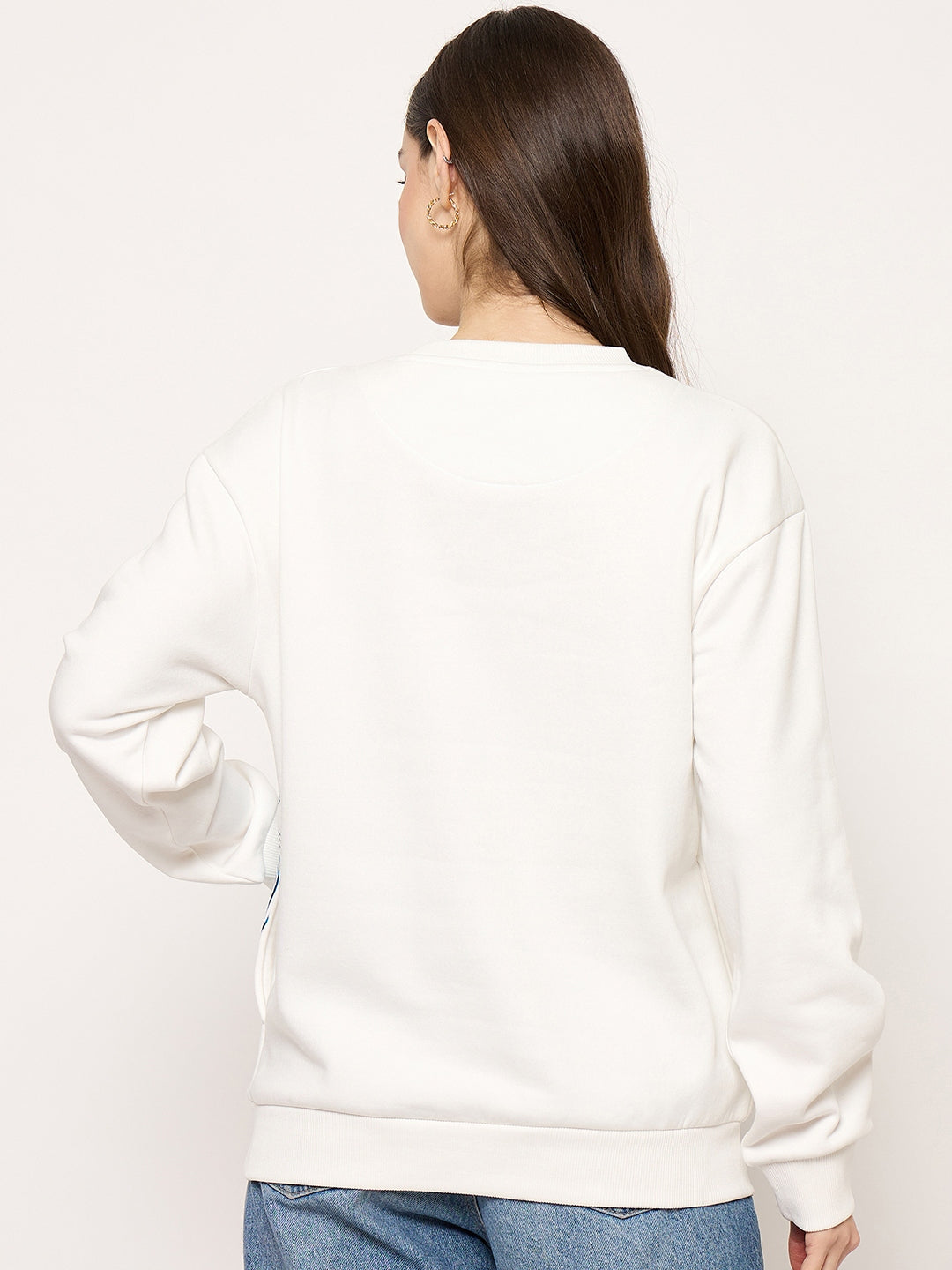 Madame Ladies Western Sweat Shirt M5W22225 040 White