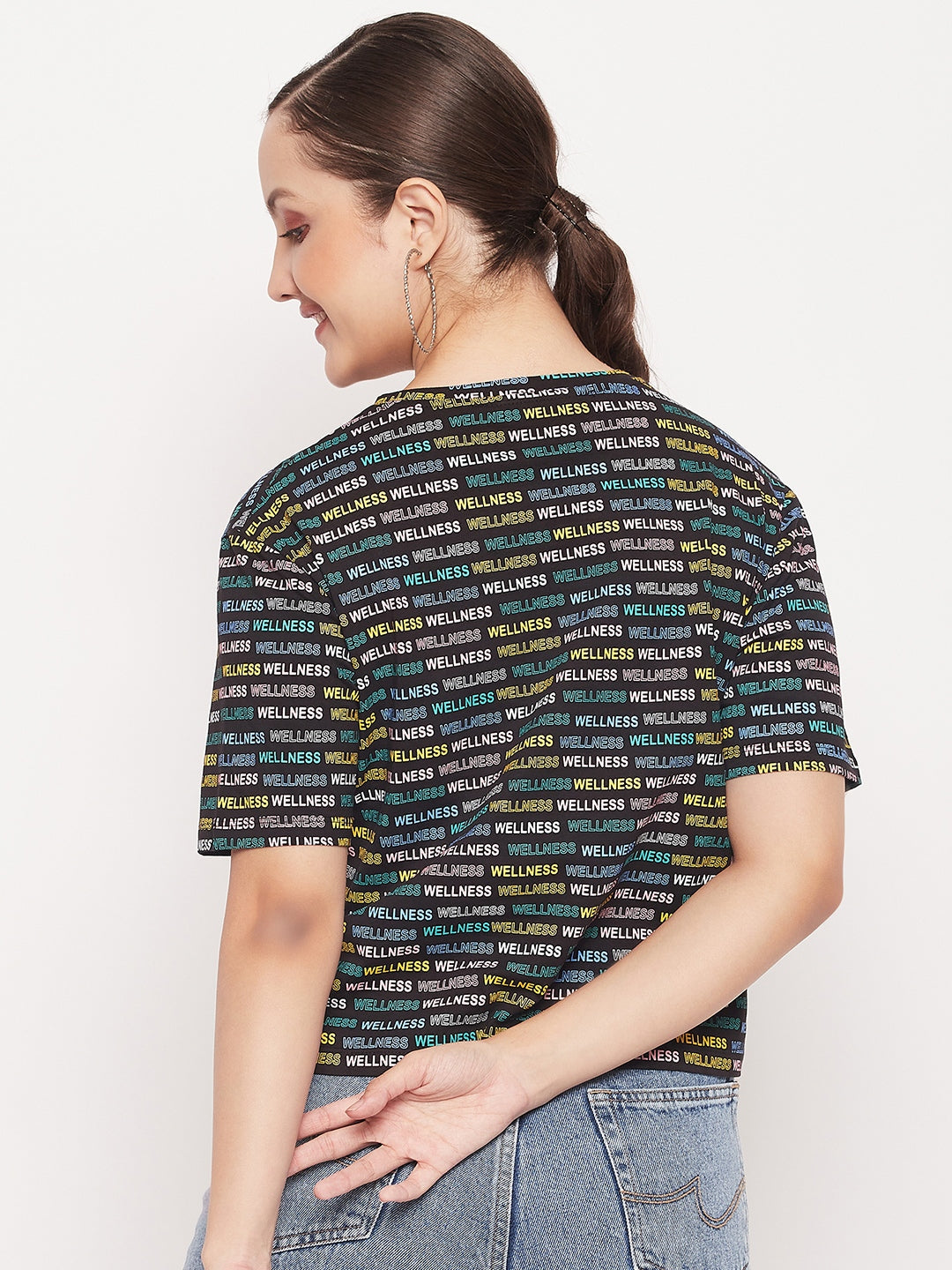 Madame Regular Fit Round Neck Printed T-Shirt