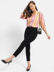 Madame Ladies Western Top H/S M4S18813 029 Orange