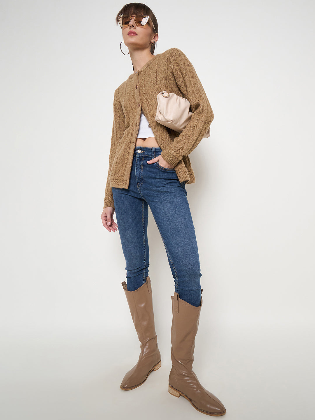 Madame Ladies Western Cardigan M4W70015 006 Camel