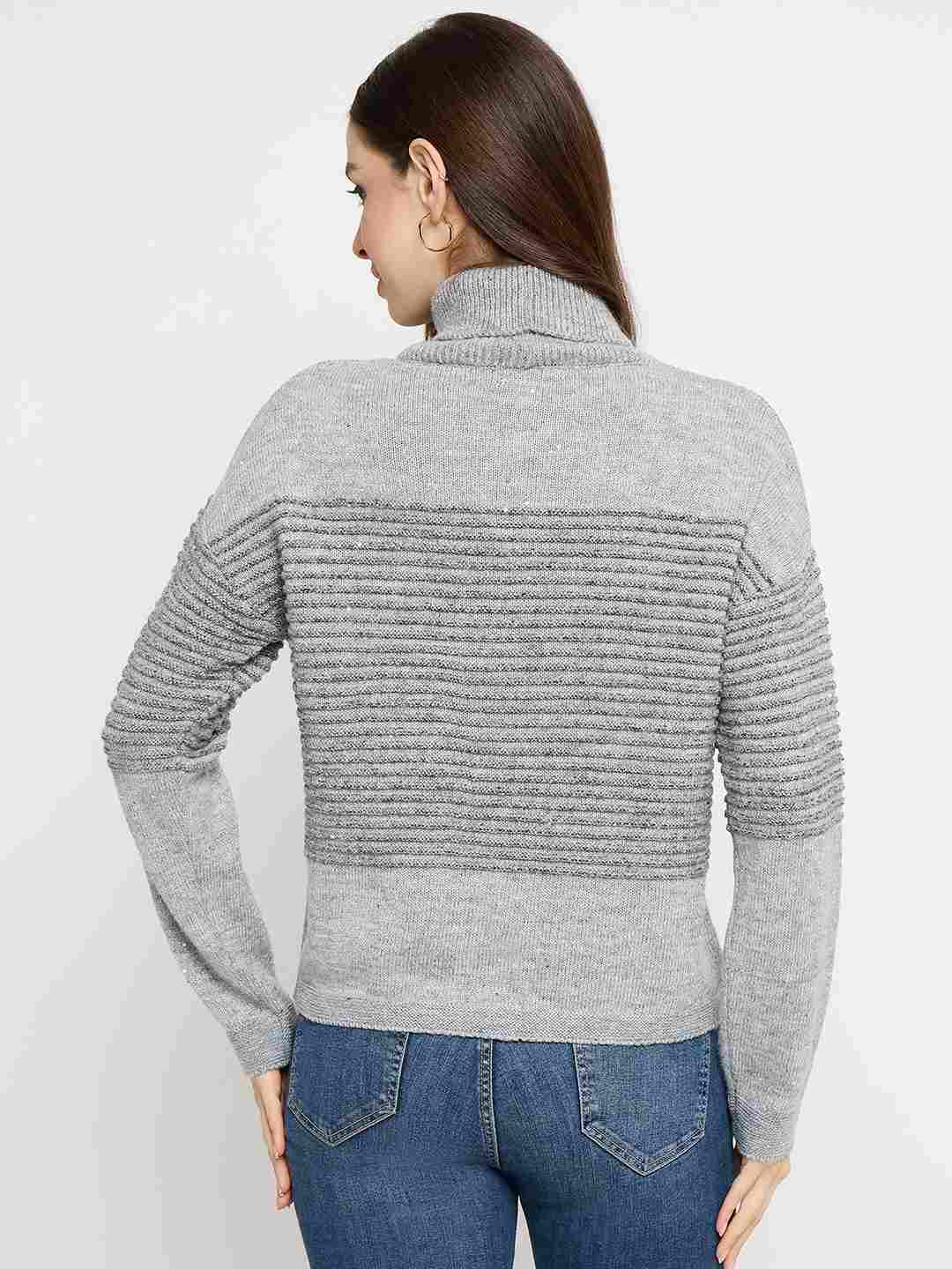 Madame Ladies Western Woolen Top M5W17161 095 Grey