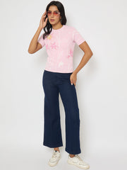 Madame Ladies Western Top H/S M5S11102 031 Pink