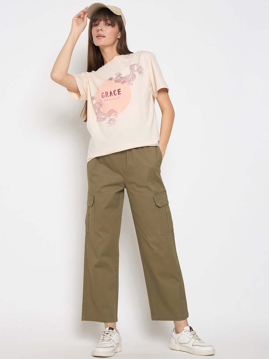 Madame Ladies Western Top H/S M5S11206 001 Beige