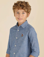 U.S.POLO KIDS BOYS SHIRT H/S UKSHT1508