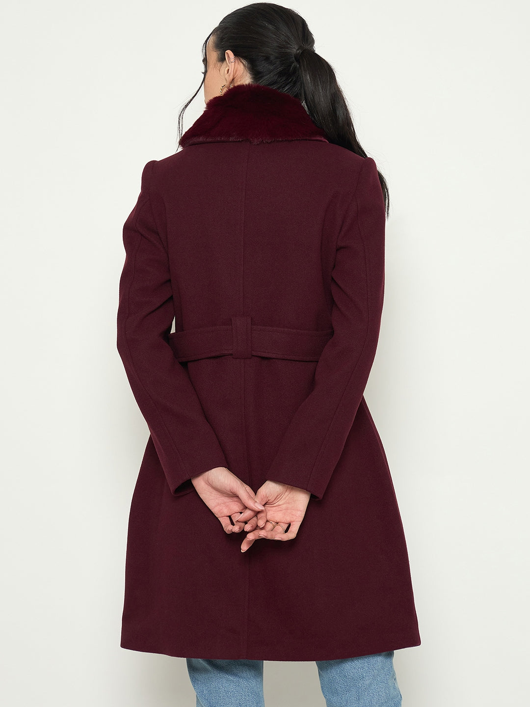 Madame Ladies Western Long Coat M5W20158 1126 Mehroon