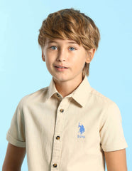 U.S.POLO KIDS BOYS SHIRT H/S UKSHT1389