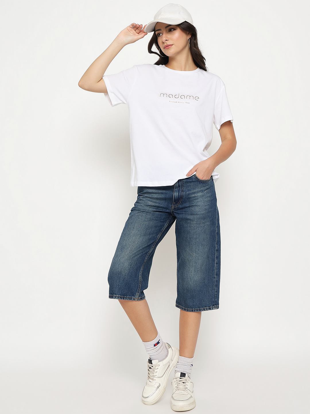 Madame Ladies Western Top H/S M5S11455 040 White - Goyalsons ShopMax