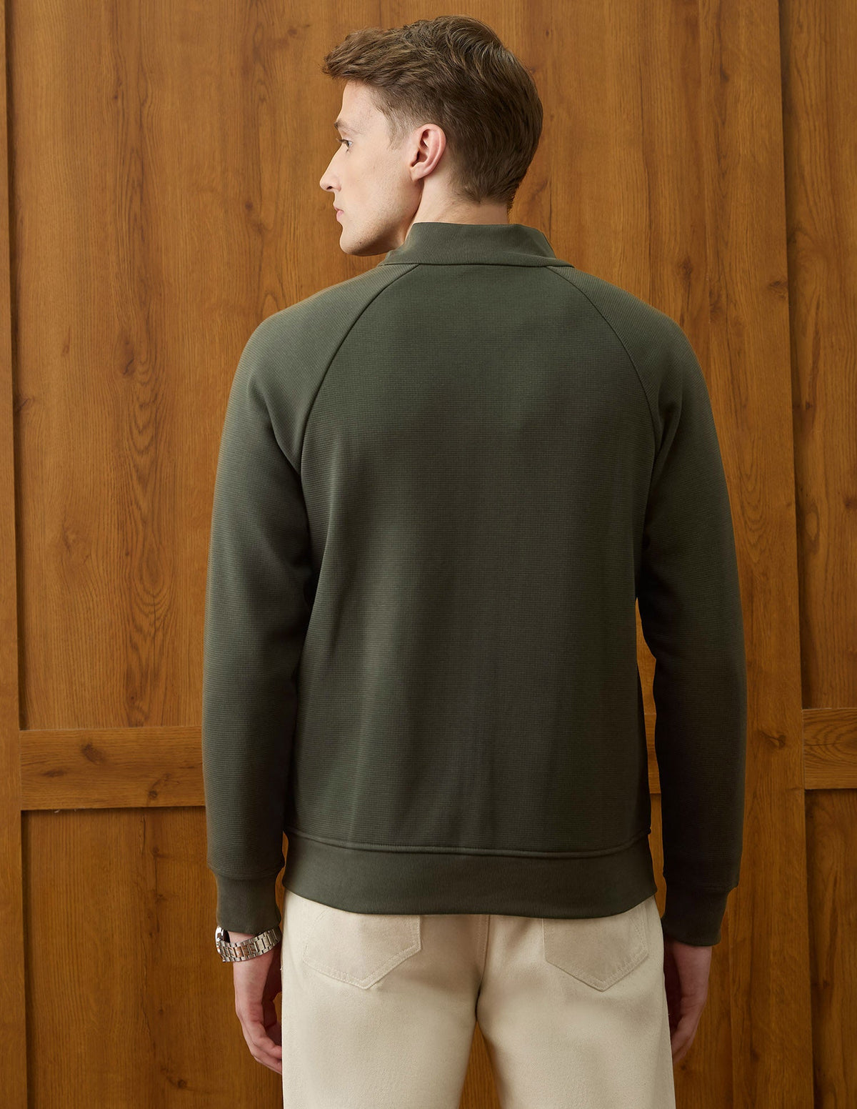 U.S.Polo Mens Sweat Shirt F/S Ussws4353 Olive