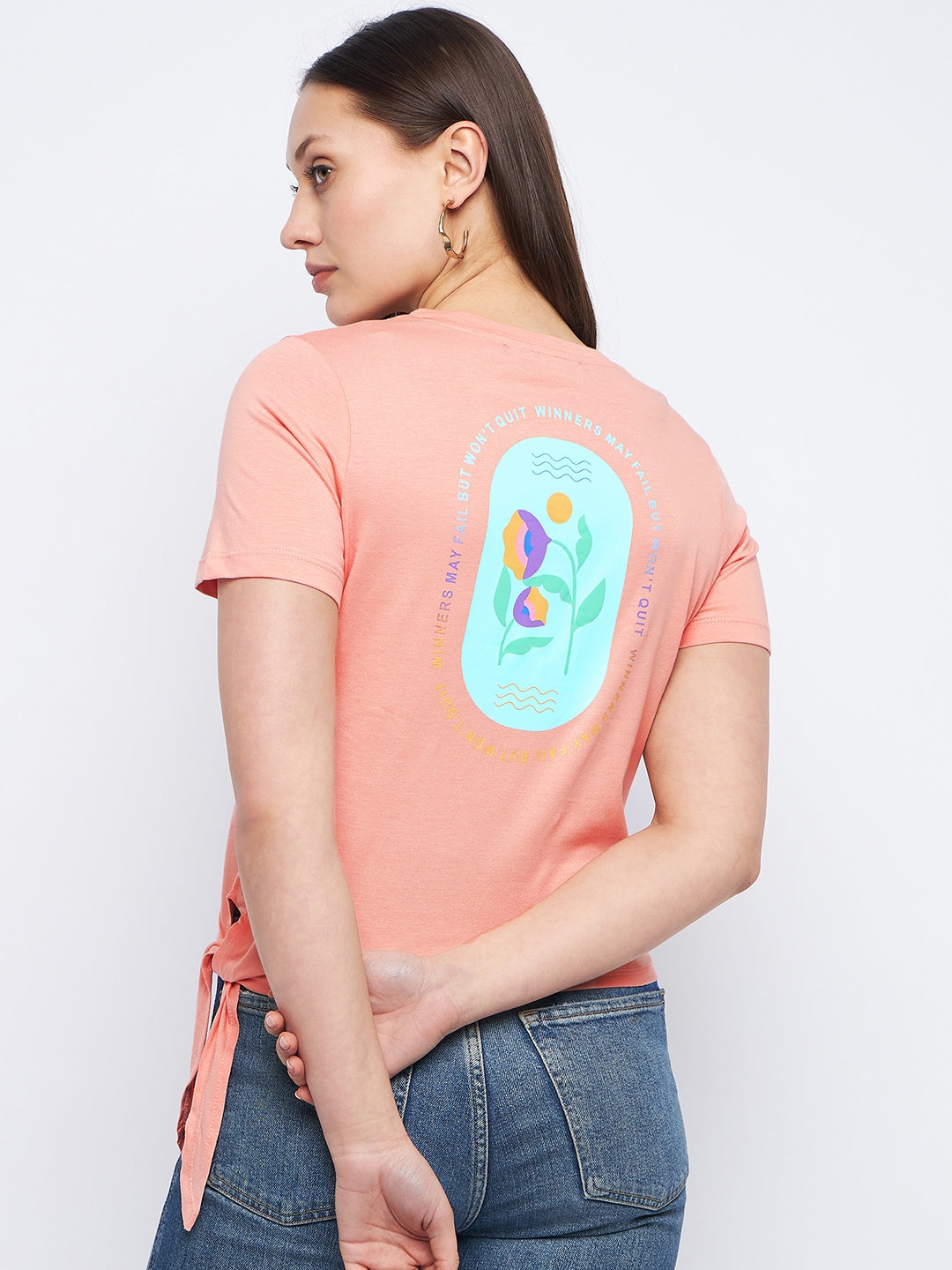 Madame Ladies Western Top H/S M3S11257 030 Peach