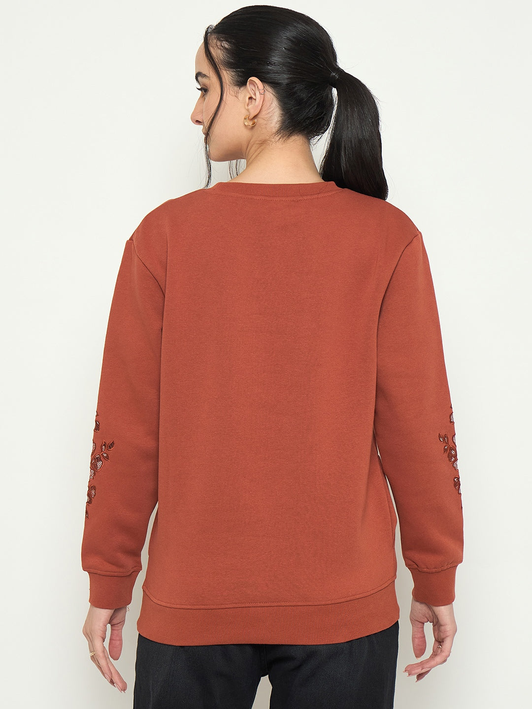 Madame Ladies Western Sweat Shirt M5W22031 035 Rust