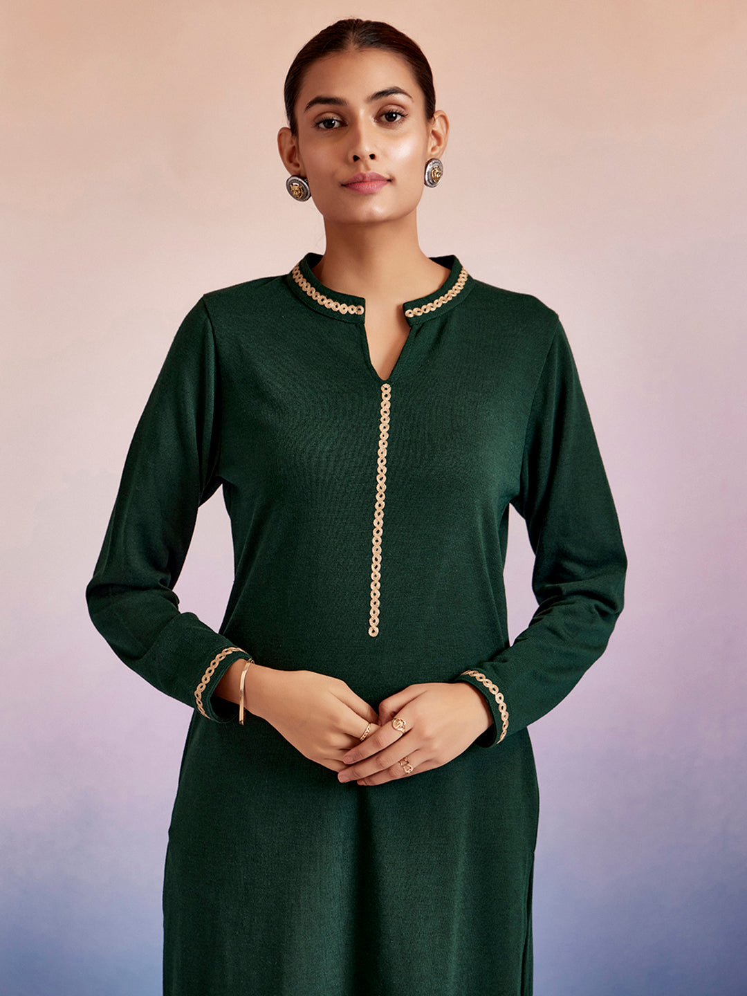 Jaipur Kurti Ladies Western Kurti 1Pcs 1D24Krtar006 Darkgreen