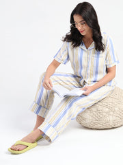 M-Secret Ladies Western Night Suit H/S S5S30166 044 Yellow