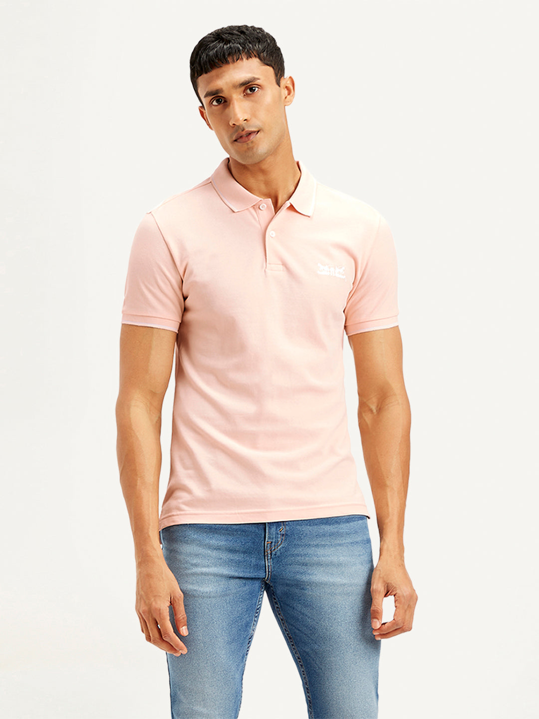 Men'S Solid Slim Fit Polo T-Shirt - Goyalsons ShopMax