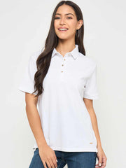 Madame Ladies Western Top H/S M5S11406 040 White