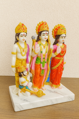 Majestic Ram Darbar Statue With Lord Hanuman